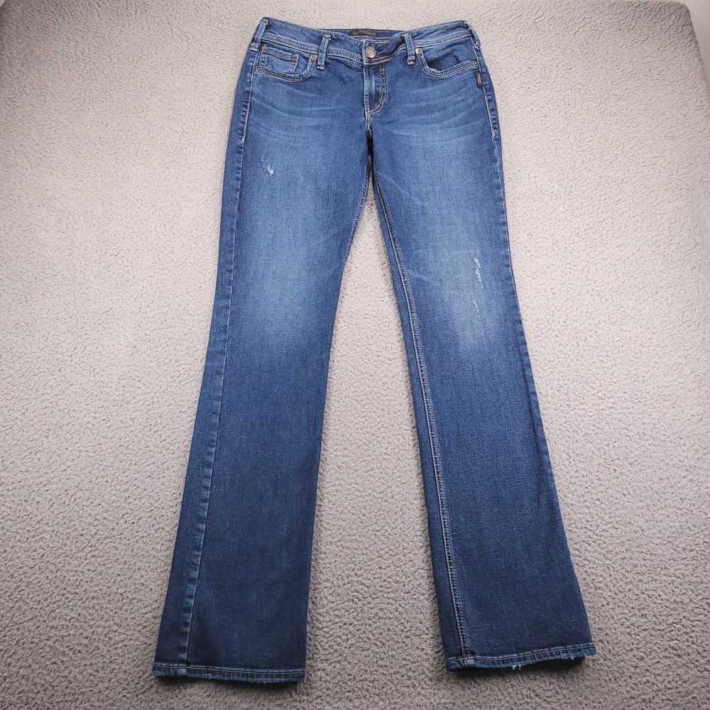 SILVER Jeans Womens Size 30 Elyse Slim Boot Cut Low Rise Medium Wash Denim 30x32